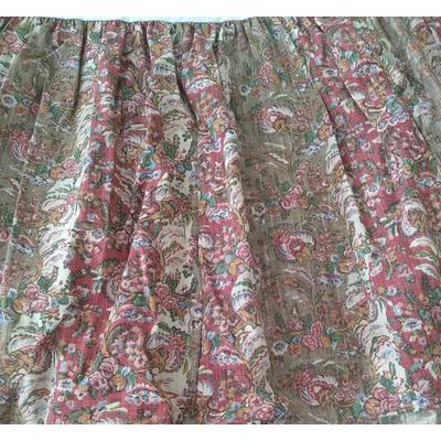 Ralph Lauren Bedding | Twin Bed Skirt Ralph Lauren Hearthside Multicolor | Color: Green/Tan | Size: Twin