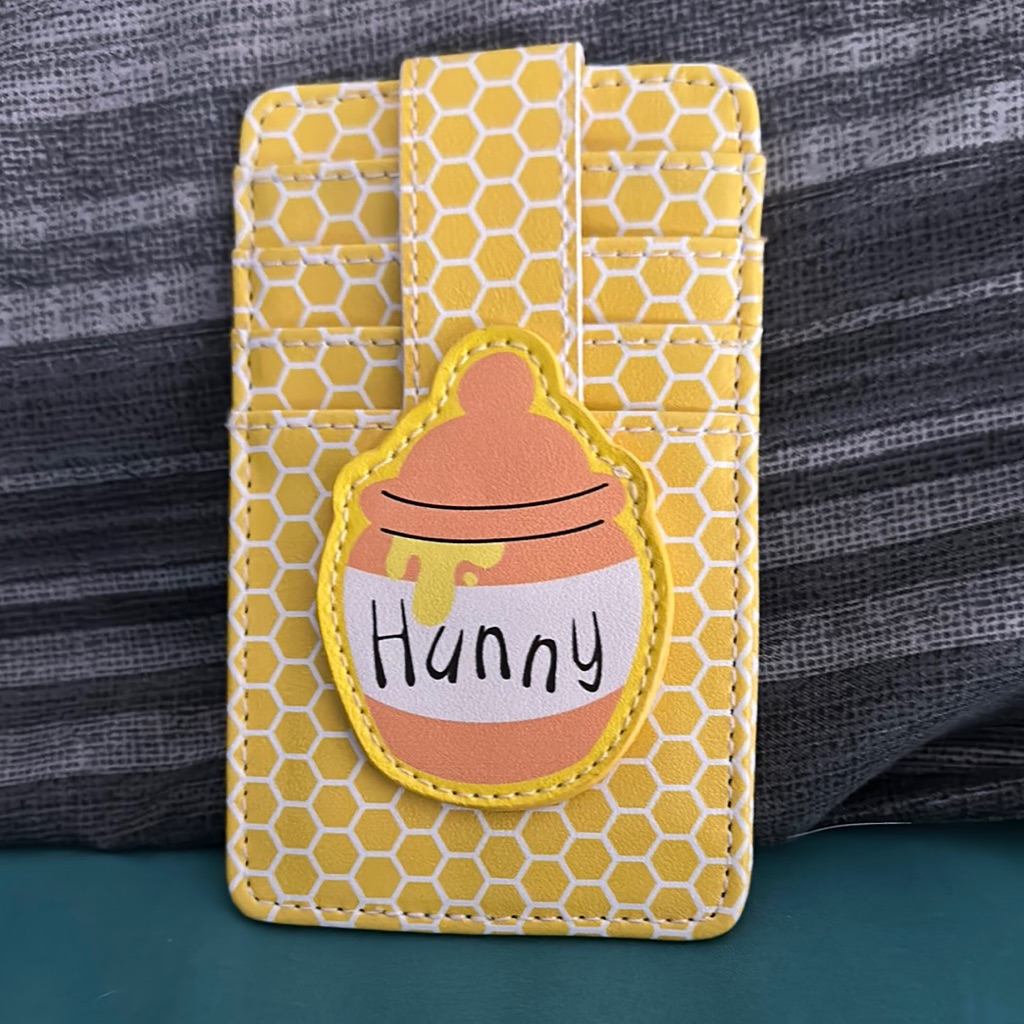 Disney Cell Phones & Accessories | Yellow Honeycomb Card Holder For Cell Phones | Color: Orange/Yellow | Size: Os
