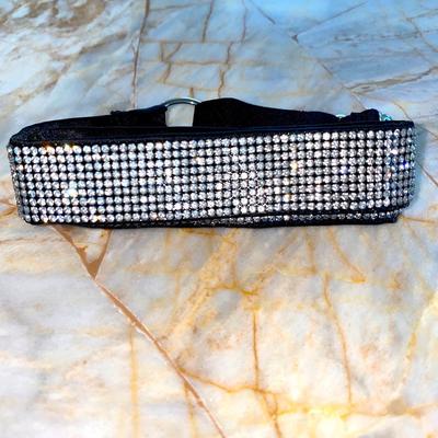 Victoria's Secret Jewelry | Victoria Secret Stylish Glamour Choker Silver Rhinestone Necklace Collar | Color: Black/Silver | Size: Os