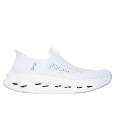 Skechers Men's Slip-ins: Max Cushioning Glide-Step - Euclid Slip-On Shoes | Size 8.5 Extra Wide | White | Textile/Synthetic | Machine Washable