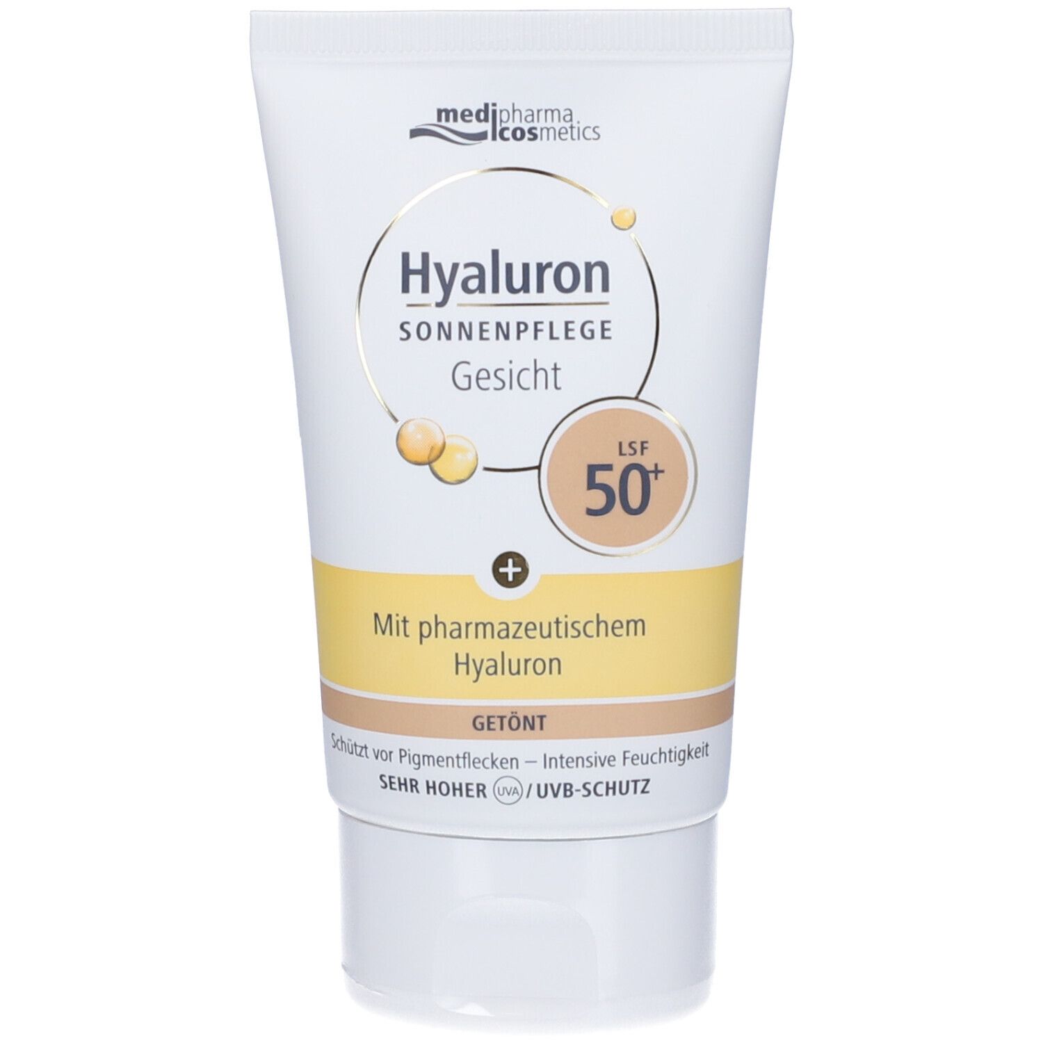 Medipharma Hyaluron Protezione Solare Viso Colorata SPF50+ 50 ml Crema