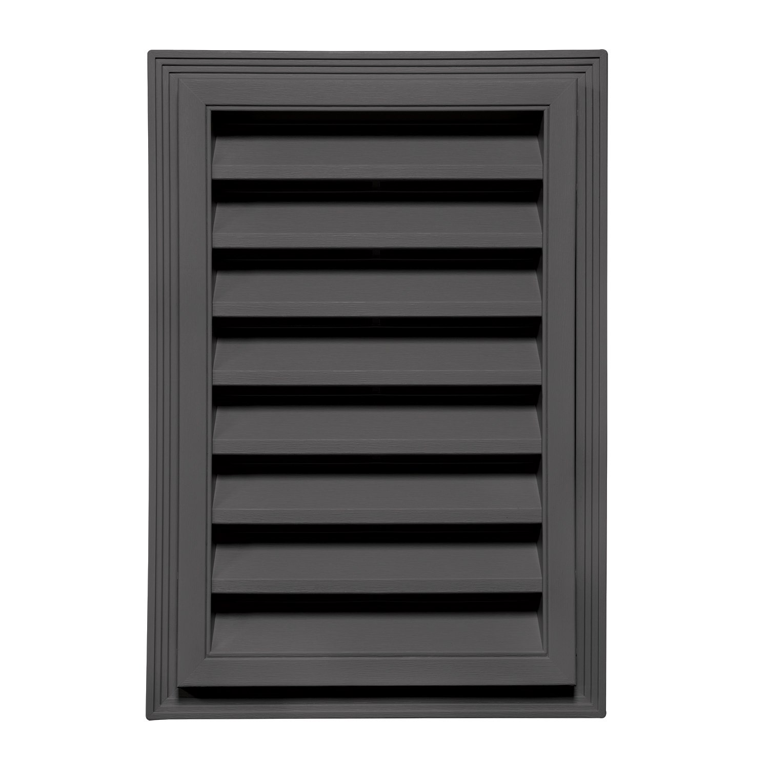 Mid America Vinyl Rectangle Gable Vents 12 Inch x 18 Inch - 932 Onyx