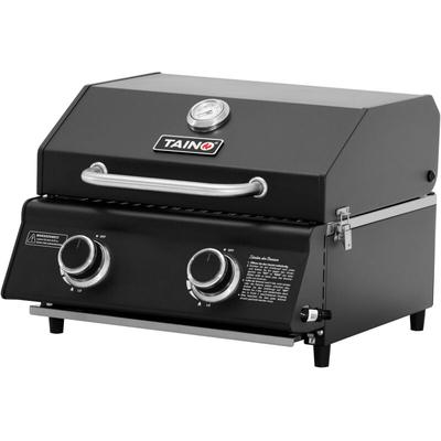 Taino - platinum compact dark Tischgrill 2 Brenner Gasgrill Kompakt Camping bbq Image