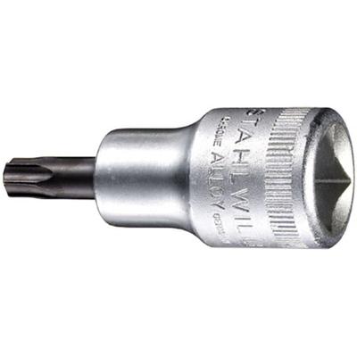 54 tx t 45 03100045 Innen-TORX Steckschlüssel-Bit-Einsatz t 45 1/2' (12.5 mm) - Stahlwille Image