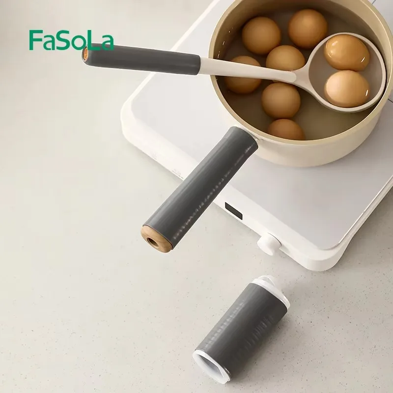 Fasola Anti-Verbrühungs-Wärme dämm hülse für den Griff der Bratpfanne Silikon griff hülse für den großen Löffel und Spatel Image