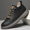 Italienische Marke Herren-Freizeitschuhe aus echtem Leder, modische beige Herren-Wanderschuhe, Camping-High-Top-Schuhe, große Größe: 36–47