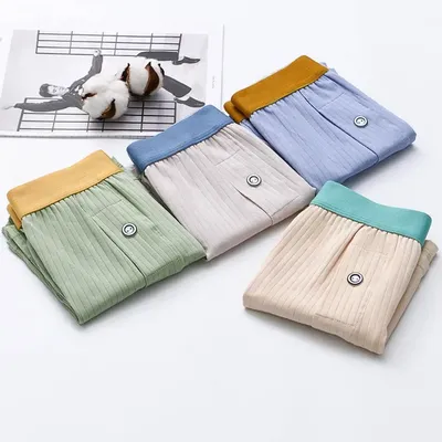 Elastische Boxer Herren nahtlose weiche Unterhose mit Taschen schnell trocknende feuchtigkeit Image