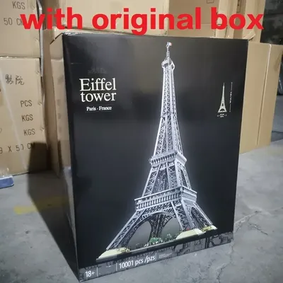 Mit Originalverpackung 10001 Stück große Eiffelturm-Bausteine, Ziegelsteine, Kindergeburtstag, Image