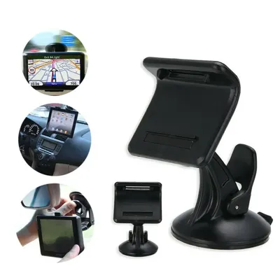 GPS-Halterung, Navigator-Halterung für Tomtom-Serie, GPS-Halter, Navigationshalter, Abs, Kfz-Innenraum, hinterer Clip, Schwarz