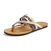 Zehentrenner LASCANA, Damen, Gr. 42, schwarz (schwarz, leo), Obermaterial: 100% Rindsleder. Decksohle: 100% Rindsleder. Laufsohle: 100% Synthetik, metallic, casual, Schuhe, Sandale, Pantolette aus Leder mit Korkfußbett