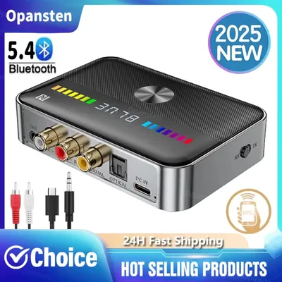 2025 NFC Bluetooth 5.3 Audioempfänger Sender 3,5 mm AUX RCA Koaxialer optischer DAC-Konverter Wireless-Adapter für TV PC Image