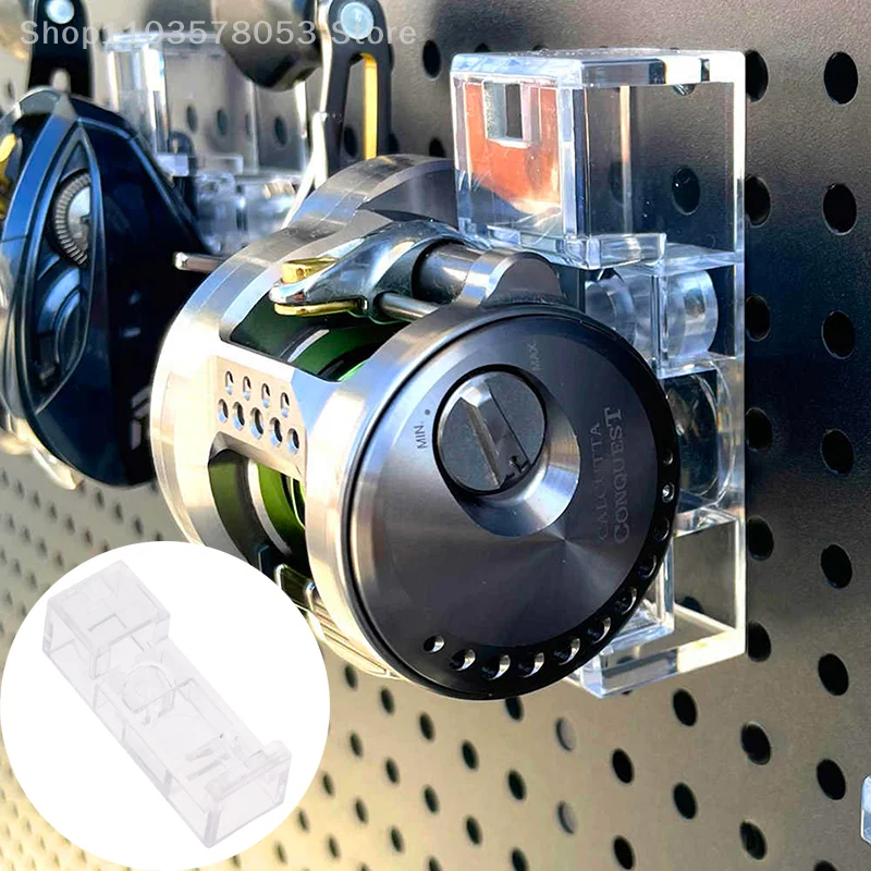 Angeln Reel Pegboard Aufhänger Display Stand, Wand Halterung Acryl Trommel Reel Halter Angeln Zubehör Image