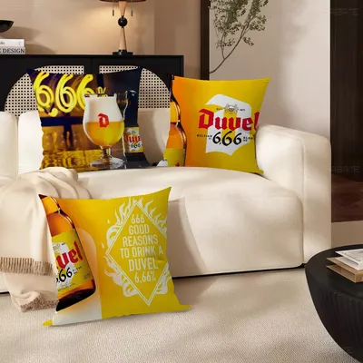 Duvel Bee Kissen, Geschenk, Heimbüro, Dekoration, Schlafzimmer, Sofa, Auto, Kissenbezug, 45 x 45 cm Image