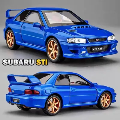 1:32 Subaru Impreza WRX STI Alloy Sports Car Model Diecasts Metal Racing Car Vehicles Model Sound