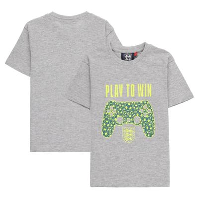 England Play To Win T-Shirt – Grau meliert – Jungen