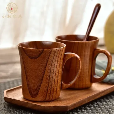 (1pcs)Japanese Creative Jujube Sour Wood Household High Beauty, High Temperature Resistant Tea,
