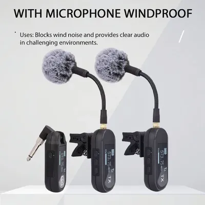 UHF saxophone wireless microphone system, suitable for outdoor or stage performances, for various
