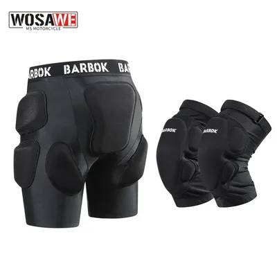 BARBOK New Outdoor Ski Knee Pads Motorcycle Shorts Skating Sports Protective Skiing Hip Protector