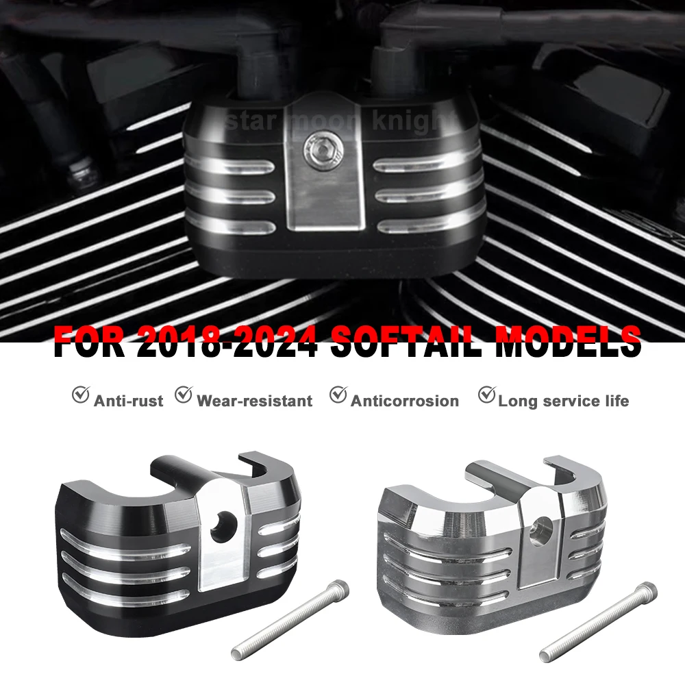 Ignition Coil Cover For Softail 2018- Breakout FXBR Fat Bob 114 FXFBS Heritage Classic 114 FLHCS FLFBS Low Rider S FXLRS FXLRST