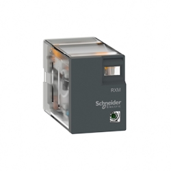 10 Stk. Schneider Electric Miniaturrelais 5A 2W 24V RXM2LB2BD Image