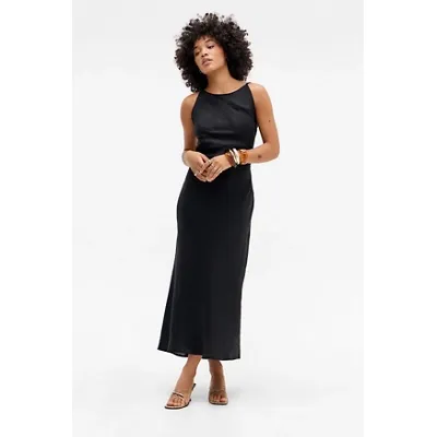 VRG GRL Opal Maxi Dress - Black UK 8 at Urban Outfitters