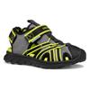 Sandale GEOX "J SANDAL AIRADYUM BO", Kinder, Gr. 35, grau (grau, neon), Textil, Synthetik, sportlich, Schuhe, Wasserschuh, Badeschuh, Trekkingsandale mit geschütztem Zehenbereich