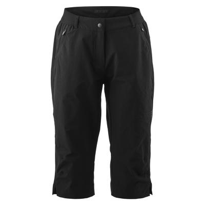 Fahrradhose GONSO "Adventure Pants 3/4 W", Damen, Gr. 48, Normalgrößen, schwarz, 90% Polyamid, 10% Elasthan, Hosen, Wasser- und fleckabweisend Image