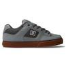 Sneaker DC SHOES "Pure", Gr. 7(39), grau (carbon, gum), 55.4% Leder, 44.6% Synthetikmaterial, Schuhe Skaterschuh Sneaker low
