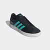Sneaker ADIDAS PERFORMANCE "MERCEDES - AMG PETRONAS FORMULA ONE TEAM VL COURT SCHUH", Gr. 46, core schwarz, semi mint rush, cloud weiß, Synthetik, Leder, sportlich, Schuhe, Mercedes AMG Motorsport