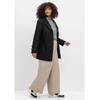 Stretch-Hose SHEEGO "Große Größen", Damen, Gr. 44, Normalgrößen, grau (helltaupe), Obermaterial: 98% Baumwolle, 2% Elasthan, unifarben, casual, regular fit lang, Hosen, im Chino-Stil, aus leichtem Twill