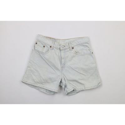 Levi's Shorts | Vintage 90s Levis 647 Womens Size 7 Junior Distressed Denim Jean Shorts Jorts | Color: Blue | Size: 7j