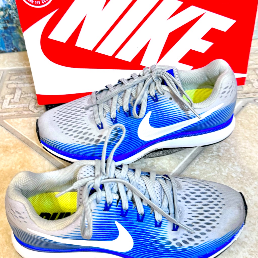 Nike Shoes | Wrn 1x- Nike Zoom Men’s Tennis Shoes Blue Gray Sneakers Size 7.5 | Color: Blue/Gray | Size: 7.5