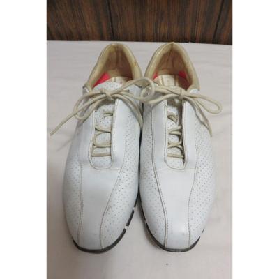 Nike Shoes | Women's Nike Air Leather Sport Performance Golf Shoes Size 8 | Color: White | Size: 8