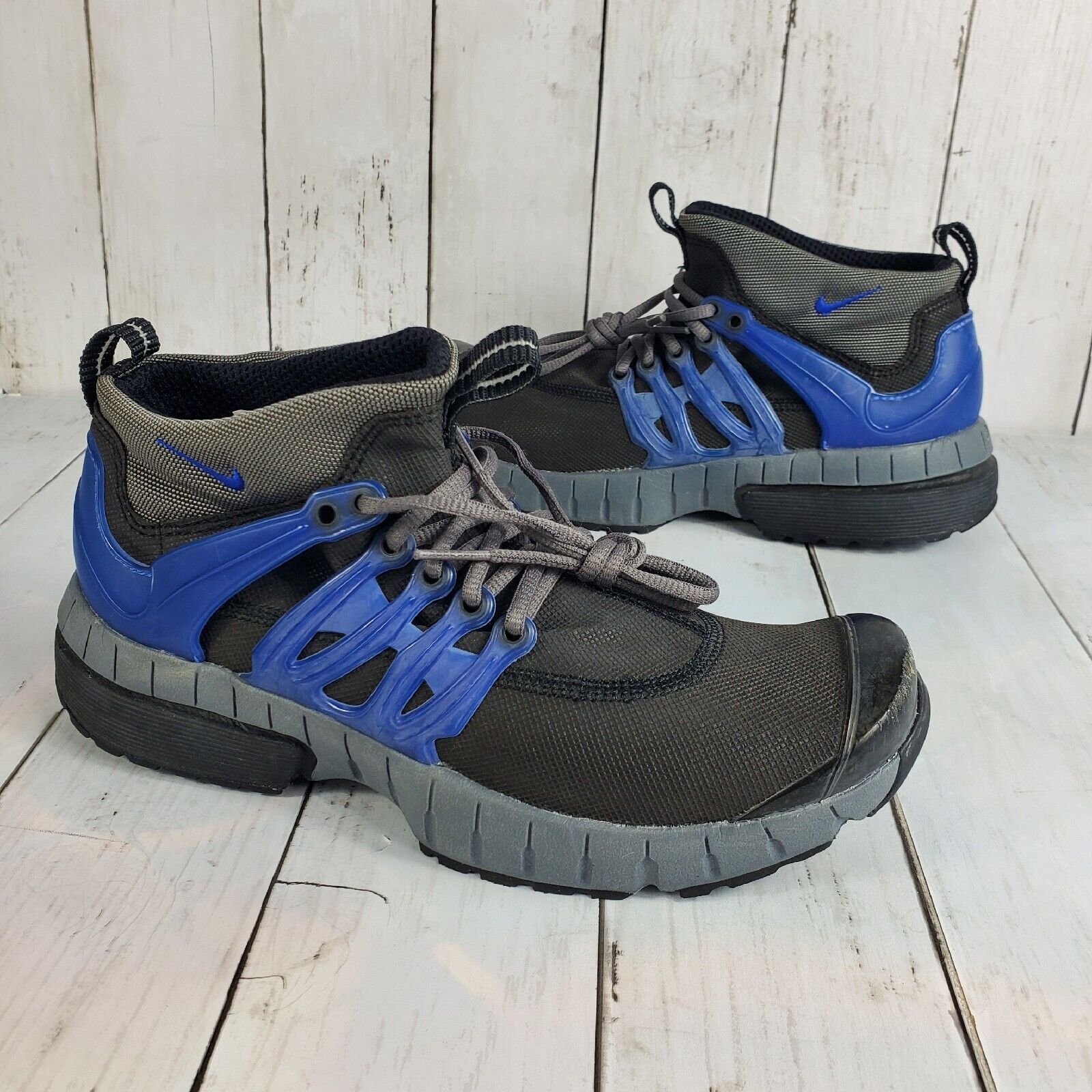 Nike Shoes | Vintage Nike Air Presto Roam 2002 Men's Xxs 3-5 Gray Blue Sneakers Shoes | Color: Blue | Size: Xxs