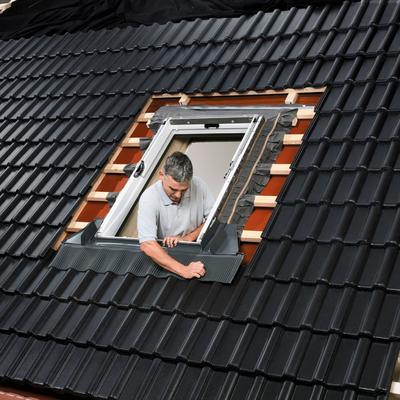 VELUX Eindeckrahmen EDL 2000 Schiefer Schichtstück, 55x98 cm (CK04) Image