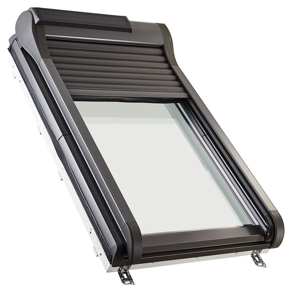 Roto Außenrollladen Designo ZRO S R4R7 Solar Funk, 114x98 cm (11/9) Image