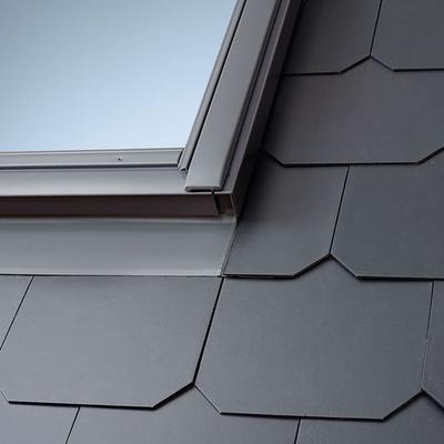 VELUX Eindeckrahmen EDL 1000 Schiefer Schichtstück, 78x140 cm (MK08) Image