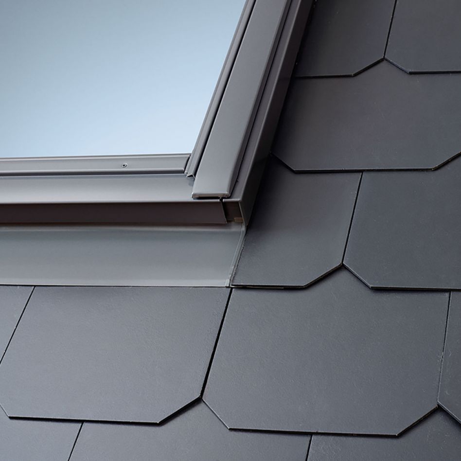 VELUX Eindeckrahmen EDL 1000 Schiefer Schichtstück, 134x140 cm (UK08) Image