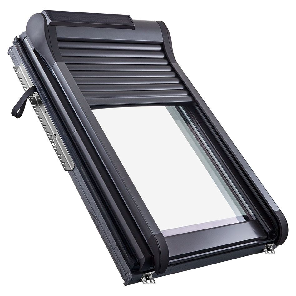Roto Außenrollladen Designo ZRO S R6R8 Solar Funk, 65x180 cm (6/18) Image