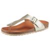 Zehentrenner VERBENAS "Ryton Elephant", Damen, Gr. 40, gold (goldfarben), Lederimitat, leicht glänzend, klassisch, Schuhe, Sommerschuh, Zehentrenner für City- und Strandbesuche geeignet