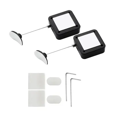 Hot-Retractable Remote Control Tethers, Remote Cable Lock , 6.6Ft /2M Remote Control Security Lock For TV And DVD 2 Pcs