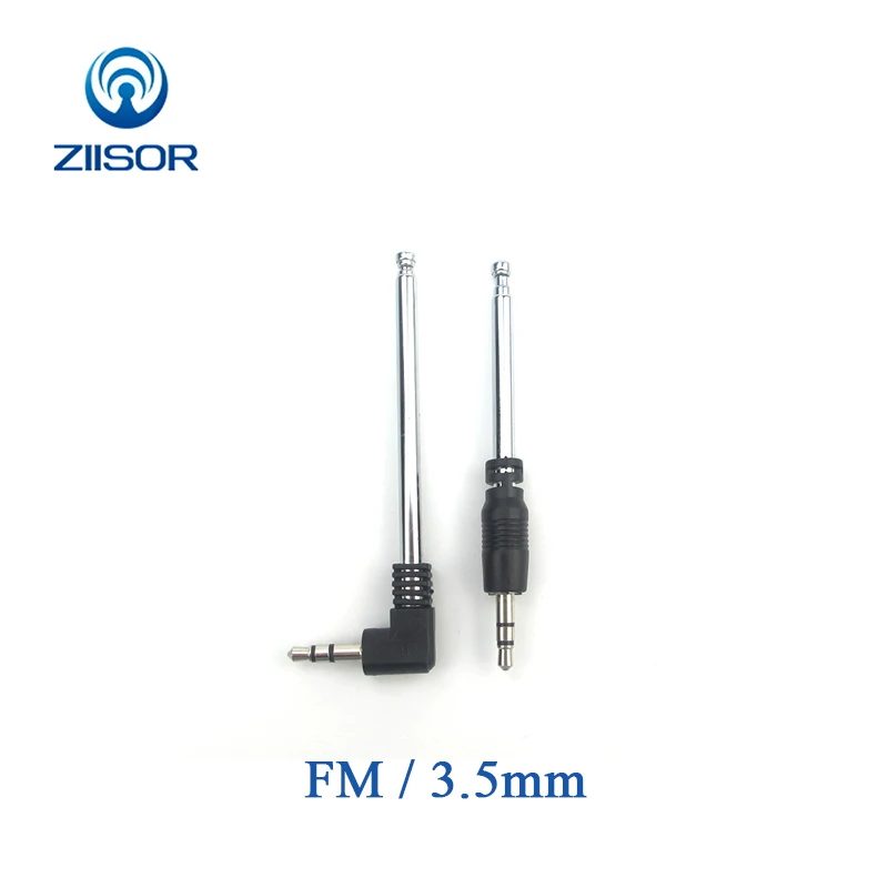 2 stücke FM Radio Antenne Telefon Smartphone Radio Teleskop Antennen 3,5mm Jack Versenkbare Bluetooth Radio Antena Z131-SFMYP Image