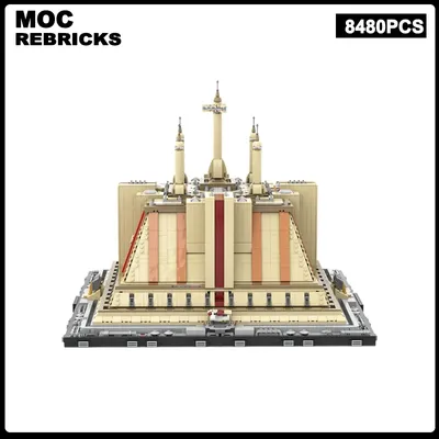 Raum Krieg Szene Science Fiction Film Serie Architektur Palast MOC Baustein Montage Modell Technologie Ziegel Spielzeug Weihnachten Geschenk Image