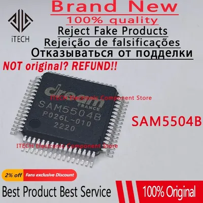 1 teile/los original und original sam5504b sam5504 5504b lqfp64 dsp digitaler Audiosignal prozessor Image