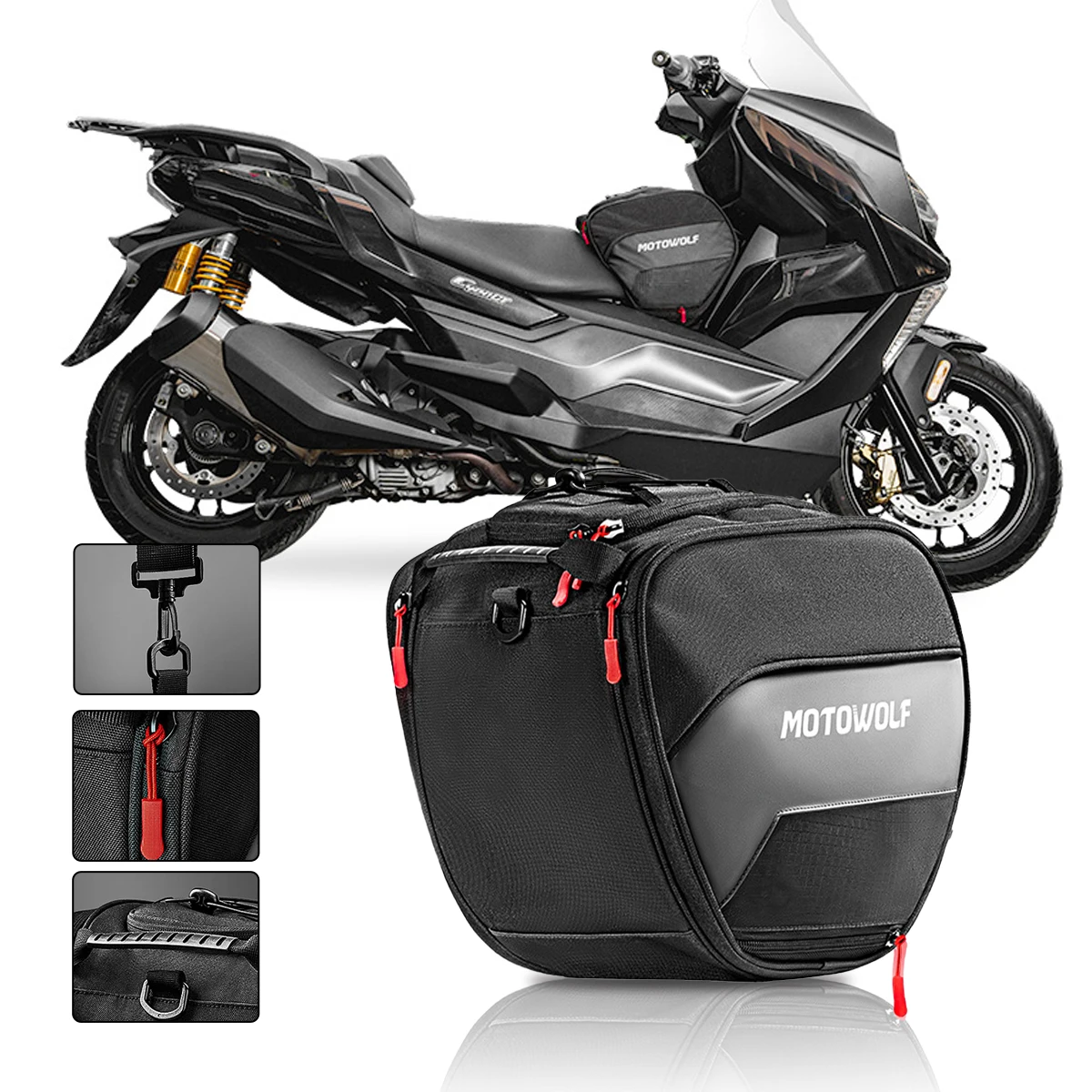 Für Honda ADV150 X-adv 750 Forza 350 300 NSS350 Xadv 750 Forza 300 350 ADV 150 Motorrad Roller Tunnel Tasche Pedal vorne Tankbag Image