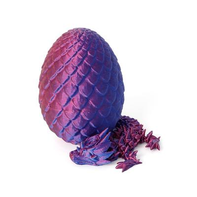 Easter 3D Printed Dragon Egg, Mystery Crystal Dragon Egg Fidget Toys Surprise, Easter Eggs Articulated Crystal Dragon Eggs with Dragon Inside