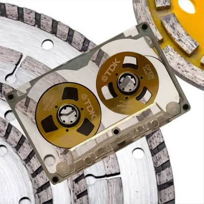 Y59A55 Minute Blank Tape Disk Double-Sided Metal Small Open Disk Blank Cassette Tape Tape Disk, E Image