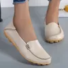 Frauen Wohnungen Fashion Echtes Leder Outdoor Krankenschwester Schuhe Mokassins Flache Schuhe Slip Auf frauen Schuhe Weiche Zapatos Mujer Plus Größe