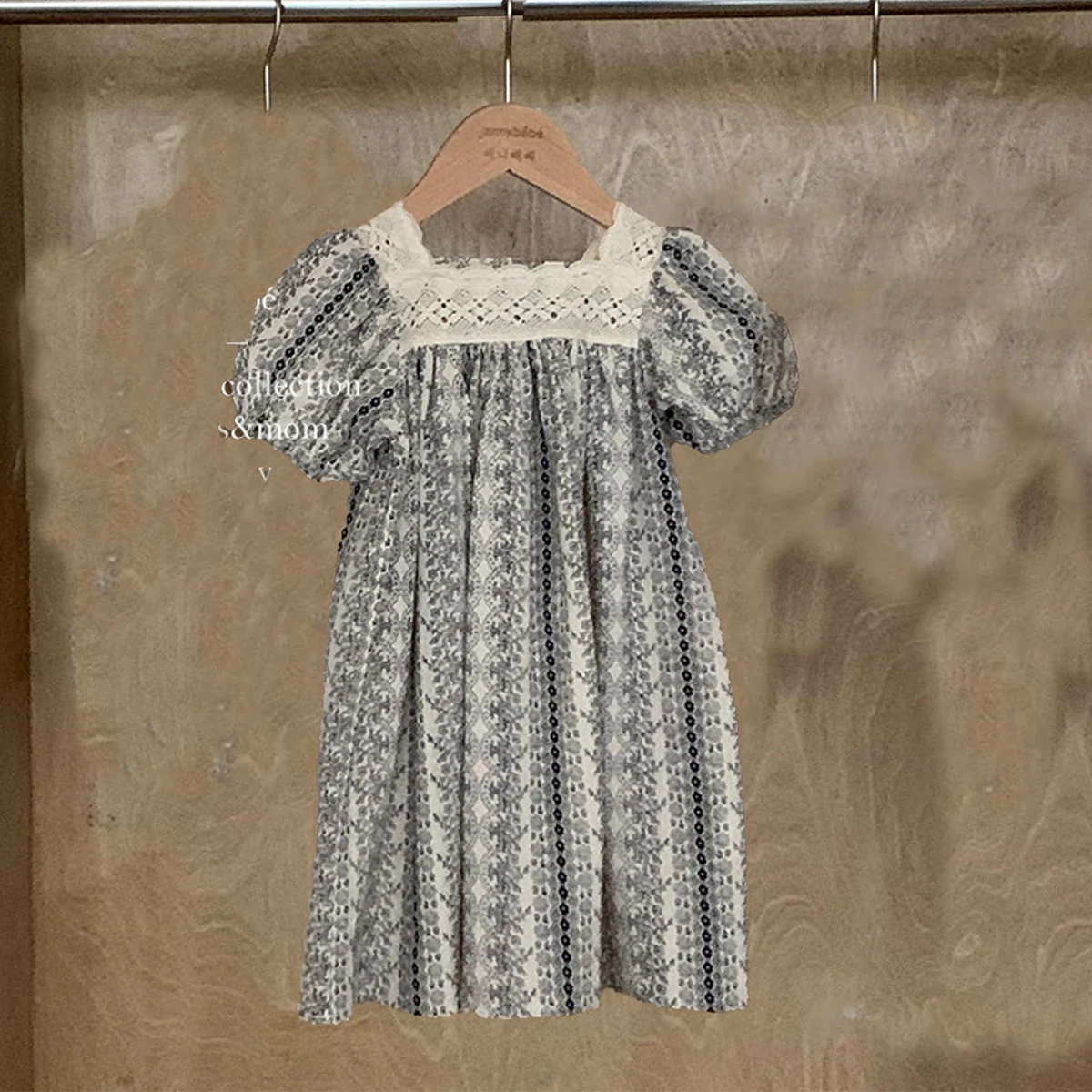 Kinder Kleidung Kleinkind Mädchen Kleid Floral Vintage Spitze Kleid Prinzessin Vestido Kurzarm Sommer Casual Kostüme Kinder Kleidung Image