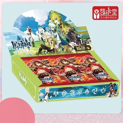 Genshin Impact Card Game Charaktere Anime Collection Karteikarte Animation Schönes Mädchen Göttin Image